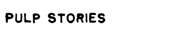 Pulp Stories font preview
